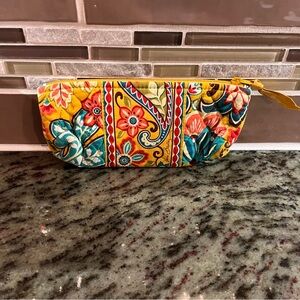 Vera Bradley Make up Brush/Pencil Case in Retired Provençal print (yellow)